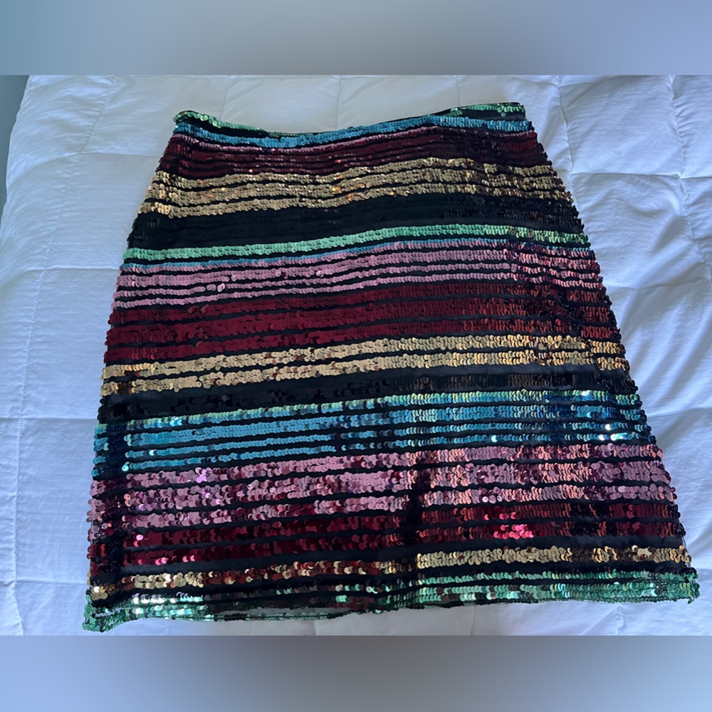 Anthropology-Moulinette Soeurs Sequin Skirt US6